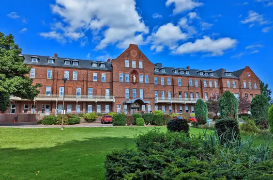 Holy Cross - An outside view of the home